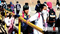 Los escolares en el retorno a clases. NOÉ PORTUGAL