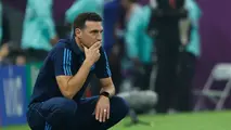 Scaloni en Argentina. EFE