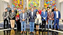 Luis Arce junto a su último gabinete de ministros, en días recientes. / RRSS LUIS ARCE