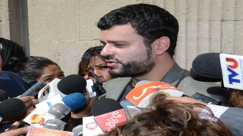 El ministro de Comunicaci&oacute;n, Manuel Canelas.  ABI