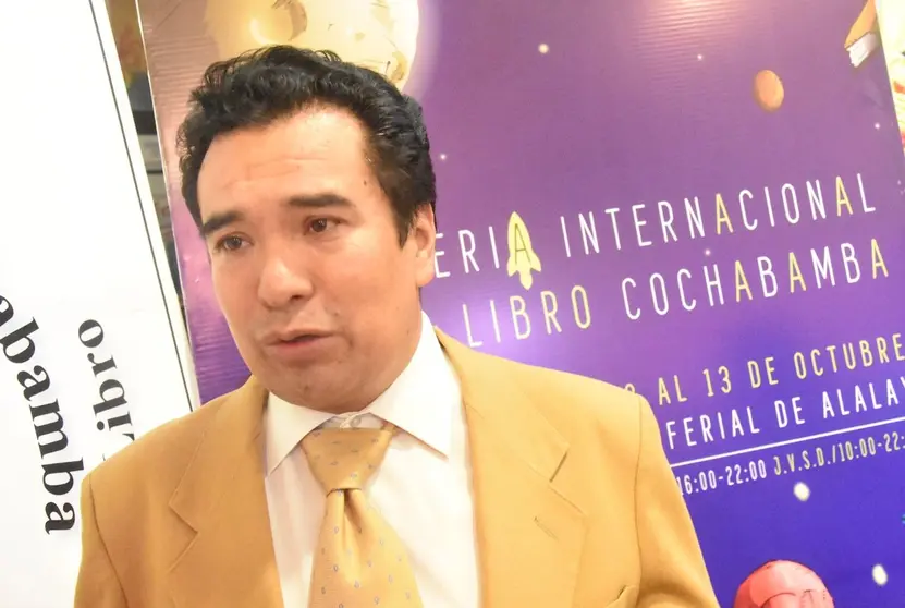 El presidente de la C&aacute;mara Departamental del Libro Boris Vargas. Ayar Wari