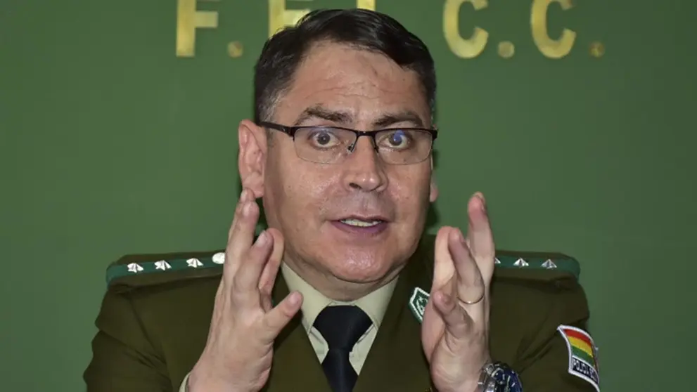 El comandante de la Policía, coronel Johnny Aguilera. ARCHIVO