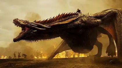 Imagen referencial de un drag&oacute;n en la serie Game Of Thrones. HBO