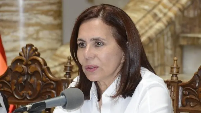 La excanciller Karen Longaric. ARCHIVO