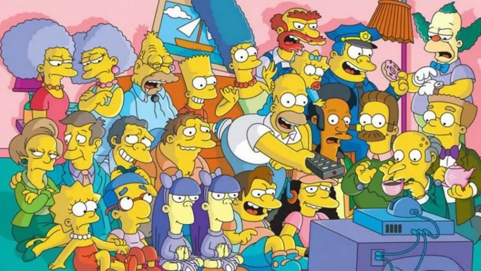 Algunos de los personajes de la serie &ldquo;Los Simpsons&rdquo;. FOX