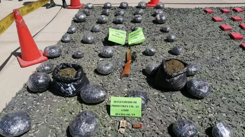 Marihuana decomisada. FELCN