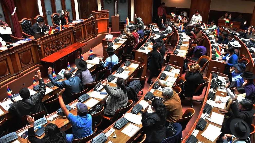 La C&aacute;mara de Diputados en la aprobaci&oacute;n de un proyecto de ley.  APG