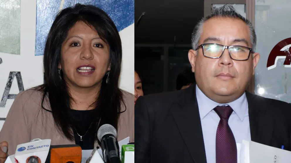 Nadia Cruz y Nelson Cox de la Defensor&iacute;a del Pueblo