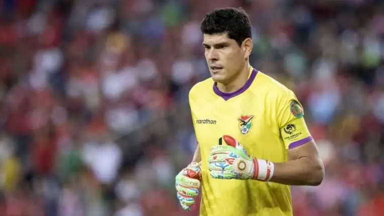 Carlos Lampe, golero de la Selecci&oacute;n Nacional. ARCHIVO
