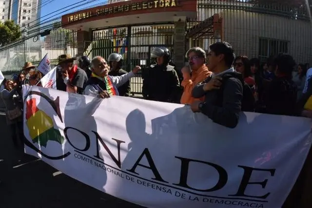 Protesta del Conade registrada en enero de 2020. Archivo