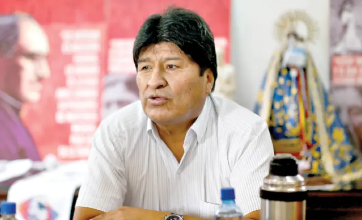 El expresidente de Bolivia Evo morales Ayma. EFE