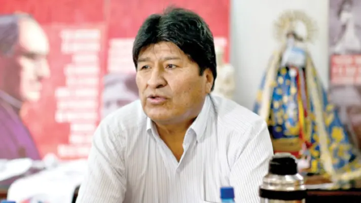 Evo Morales, expresidente de Bolivia,
