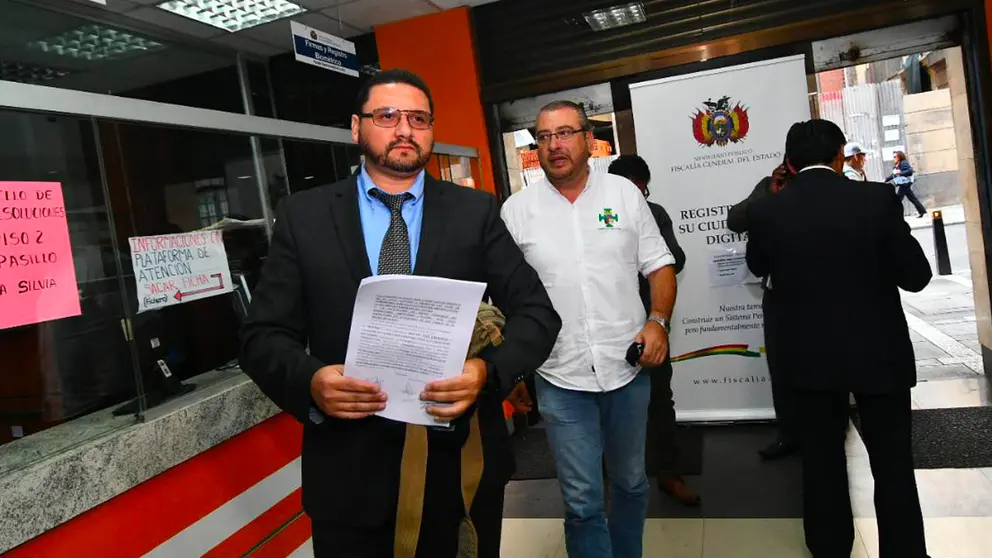 El abogado del Comit&eacute; C&iacute;vico de Santa Cruz, &Oacute;scar Deglado. APG