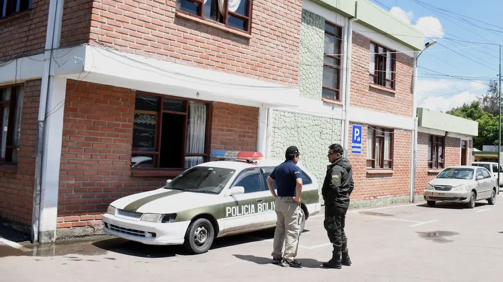 Una vista de predios de la FELCC en el departamento de Cochabamba.	    DICO SOL&Iacute;S