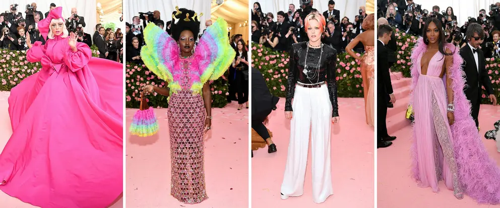 Algunas celebridades participantes de la Met Gala. VOGUE