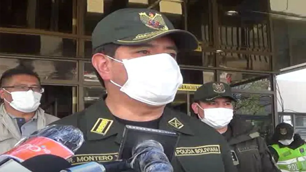 Comandante General de la Polic&iacute;a, Rodolfo Montero. CAPTURA DE VIDEO