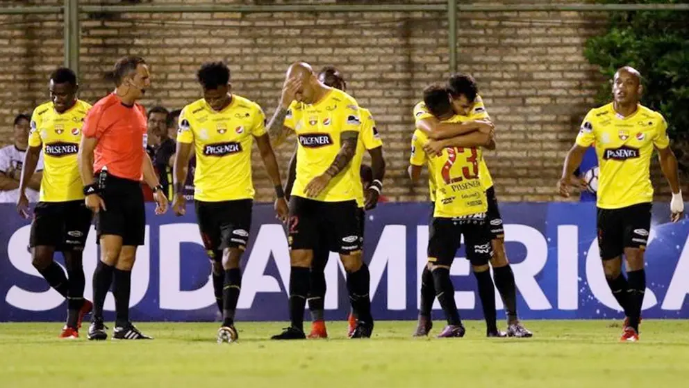 Jugadores del Barcelona de Ecuador.EFE