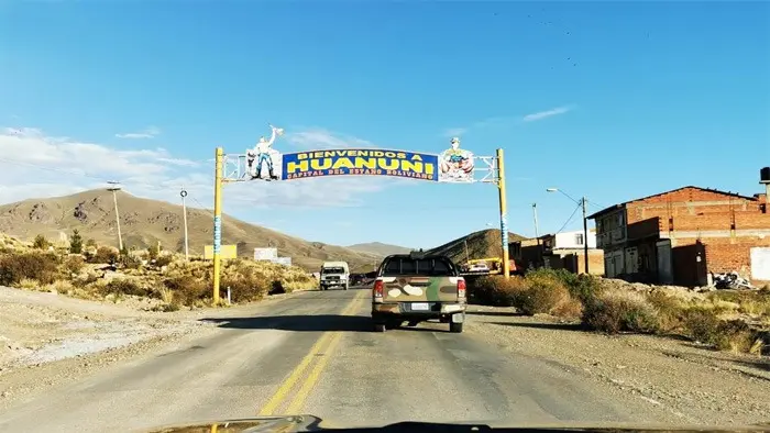 El centro minero de Huanuni. en el departamento de Oruro. Foto/MOPSV