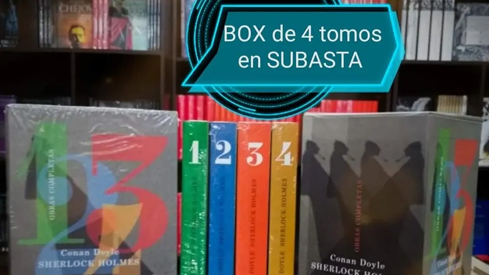 Una colecci&oacute;n de la obra completa de Sherlock Holmes de Arthur Conan Doyle.    FUENTE: FACEBOOK