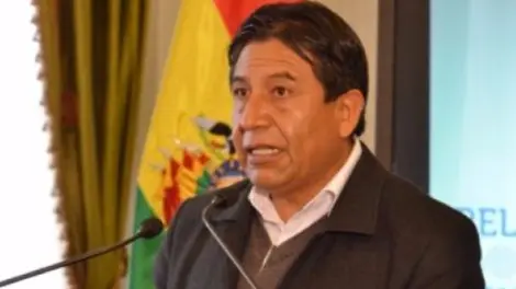 David Choquehuanca, candidato a vicepresidente por el MAS. ABI