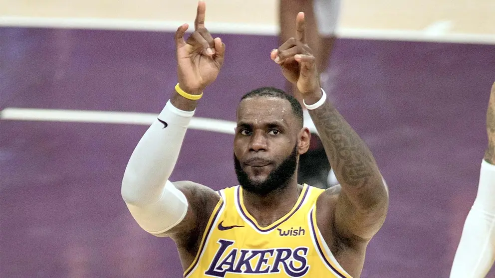 El alero de Los Ángeles Lakers, LeBron James. EFE