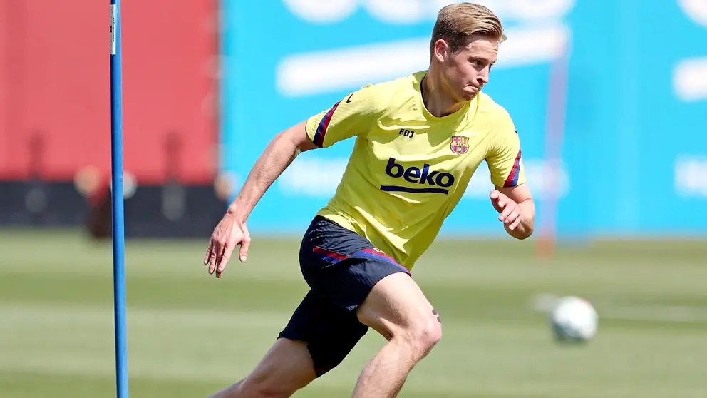 Centrocampista del Barcelona Frenkie de Jong. EFE