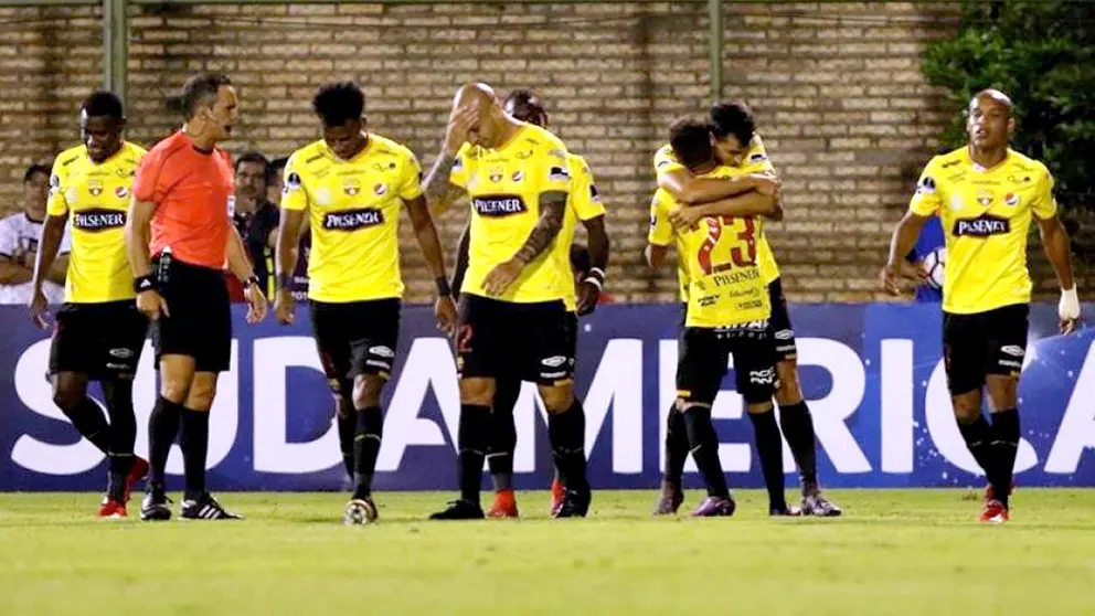 Vista de los jugadores de Barcelona de Ecuador. EFE