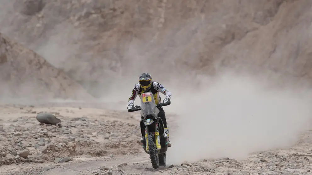 El chileno Pablo Quintanilla, en el Dakar.