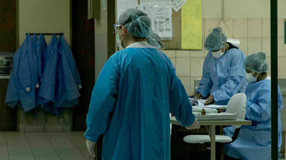 Personal de salud del Hospital Viedma. Foto: APG