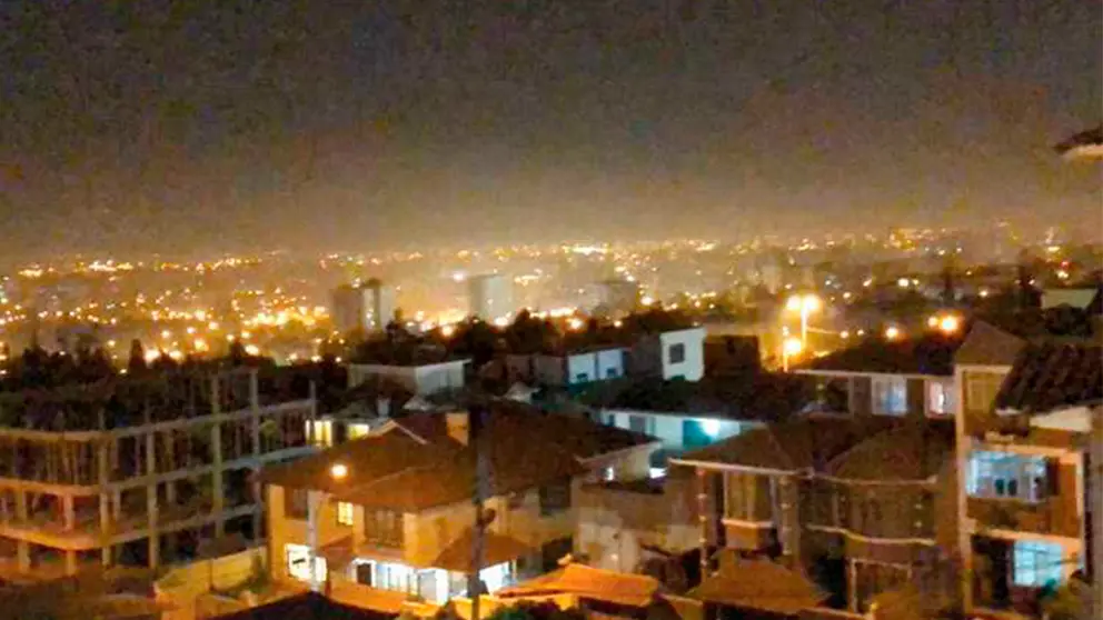 Vista de la ciudad durante una noche de San Juan. ARCHIVO
