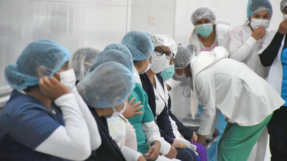 Imagen referencial de enfermeras en tiempos de pandemia.
