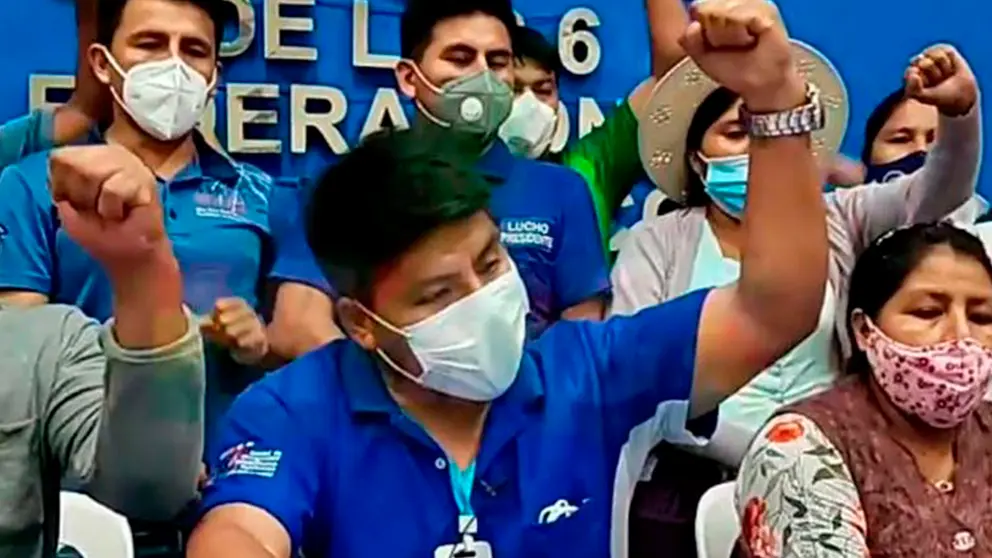 El dirigente Leonardo Loza del Tr&oacute;pico es uno de los posibles reemplazantes de Evo Morales. BR&Uacute;JULA DIGITAL