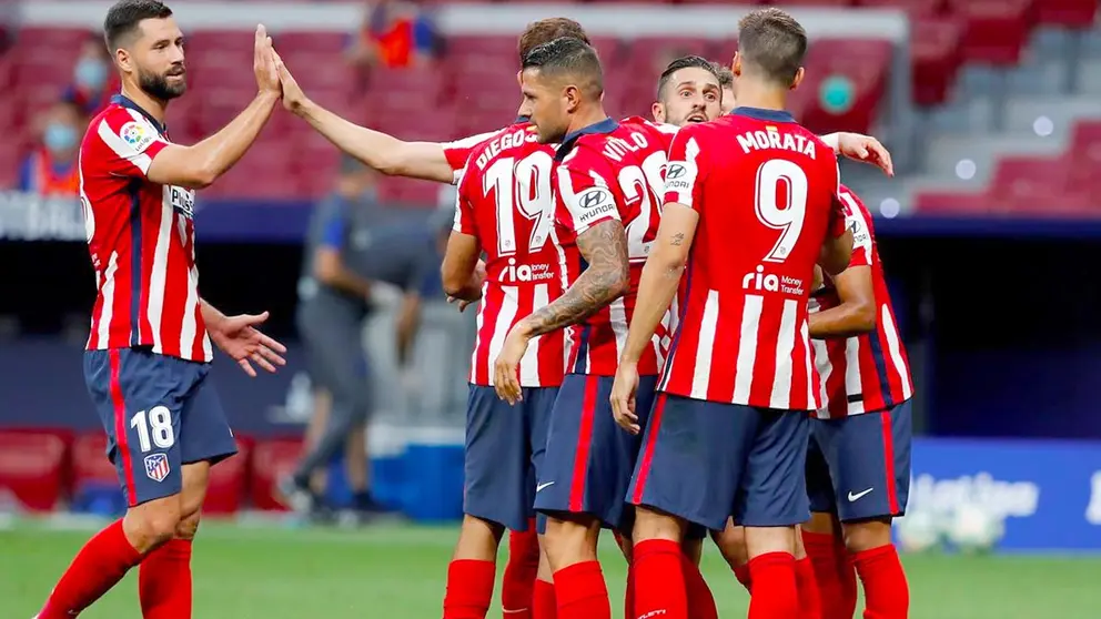 Jugadores del Atlético de Madrid. EFE