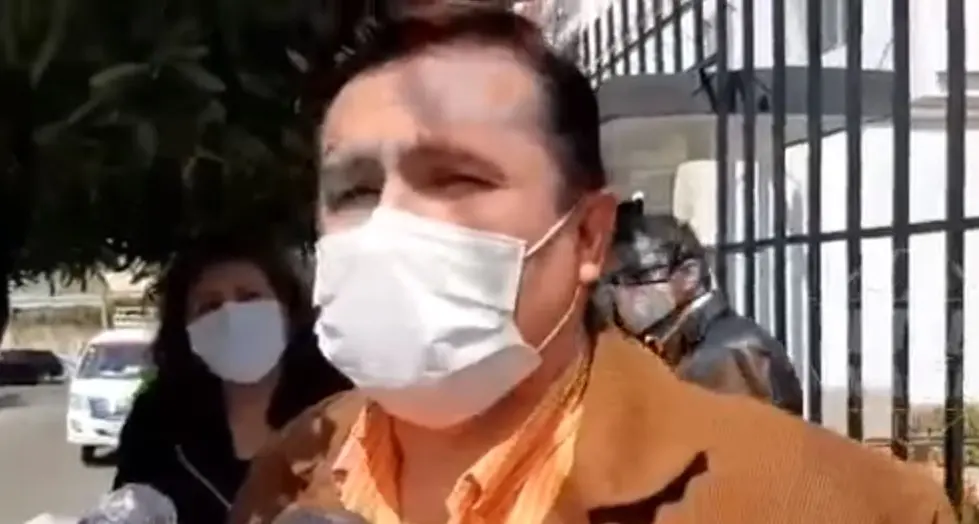Robert Blanco, durante una conferencia de prensa. Captura de video Futbolman&iacute;a