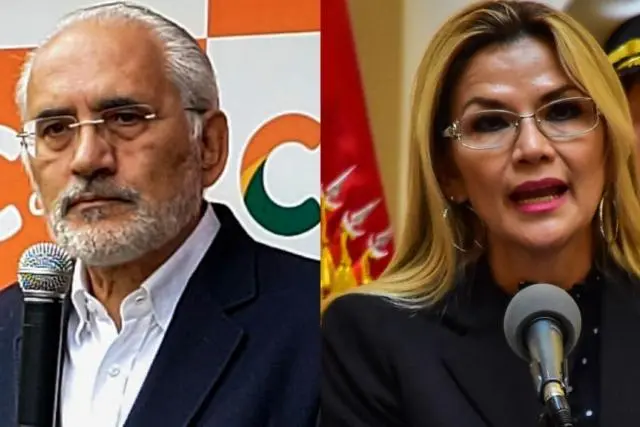 Carlos Mesa y Jeanine &Aacute;nez.  OXIGENO.BO