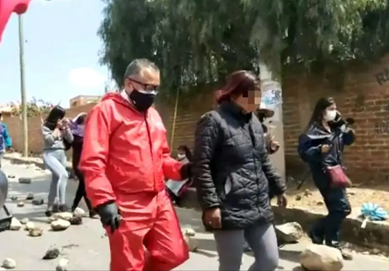 El defensor Cox cuando sucedi&oacute; la liberaci&oacute;n de la retenida. DEFENSOR&Iacute;A