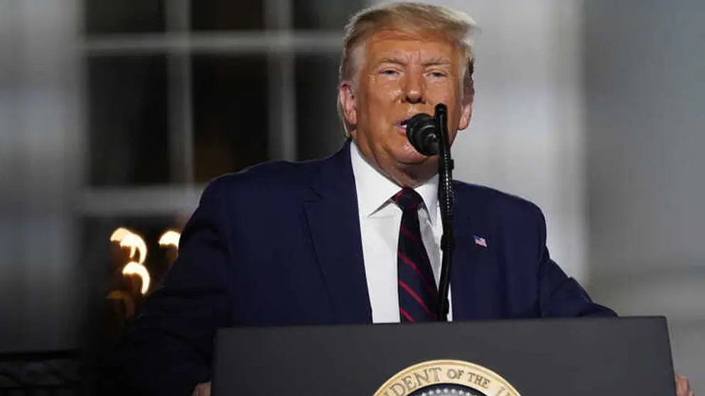 El presidente de EEUU, Donald Trump, durante un evento. FOTO- EFE
