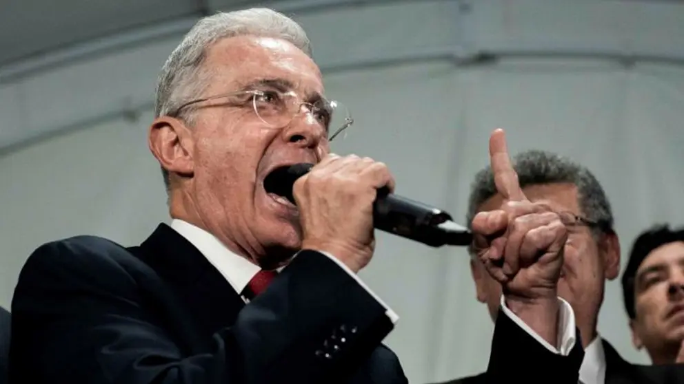 El expresidente colombiano Álvaro Uribe. FOTO EFE