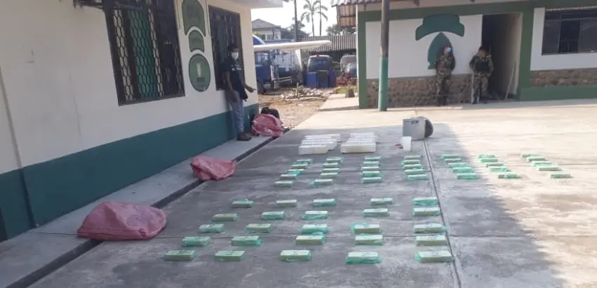 Una imagen de la coca&iacute;na incautada./ ARCHIVO-FGE