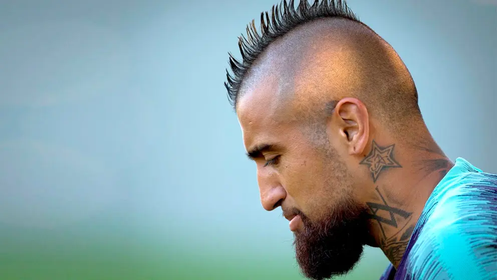 Arturo Vidal pasa el reconocimiento médico con el Inter. EFE