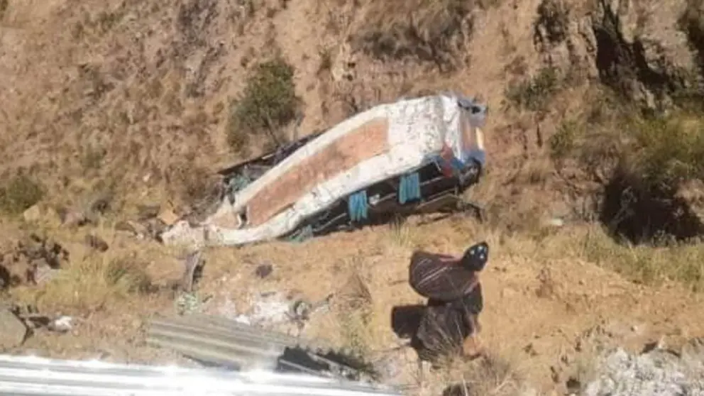 19 muertos y 17 heridos tras el embarrancamiento de un bus en Potos&iacute;. RRSS