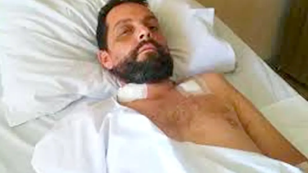 El argentino Facundo Molares, en el hospital, el año pasado. BOLIVIANOS EN EUROPA