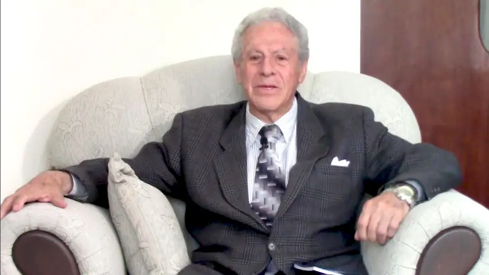 El médico Gastón Cornejo Bascopé en una de sus últimas entrevistas. MEMORIAS QUE PERDURAN