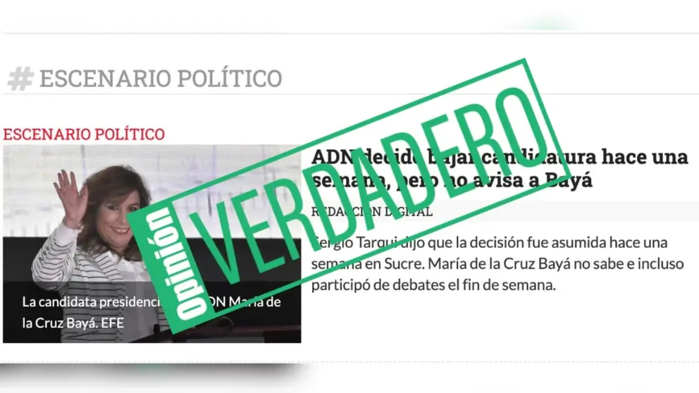 ADN decide bajarse de la carrera electoral sin avisar a su principal candidata.