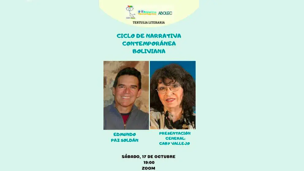 Gaby Vallejo conversa con Edmundo Paz Soldán en encuentro de narrativas