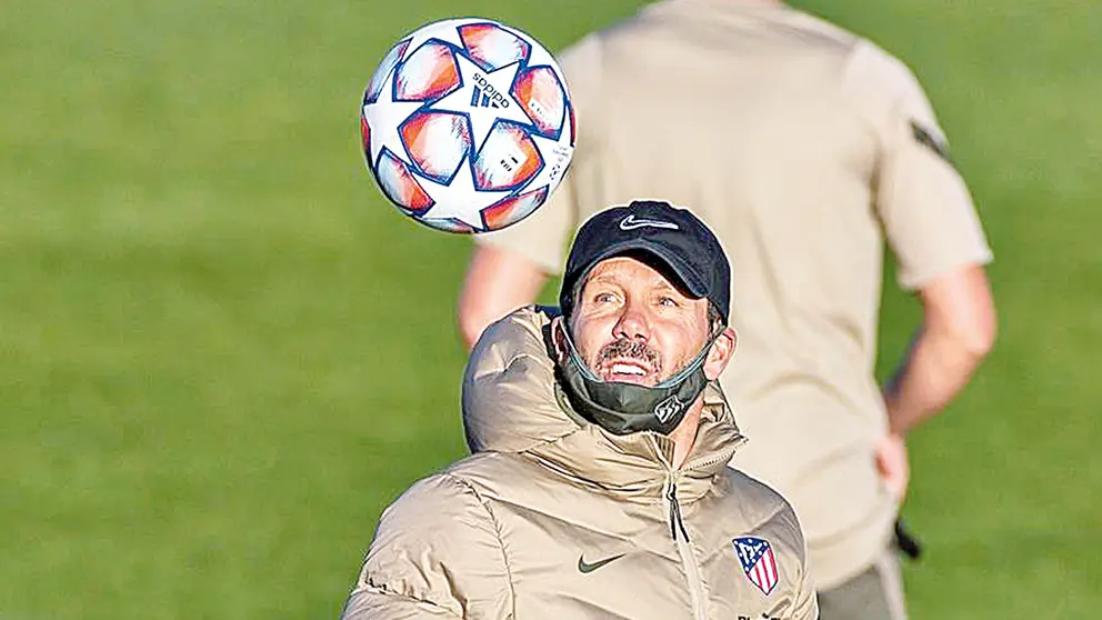 Diego Simeone, director técnico del Atlético de Madrid. EFE