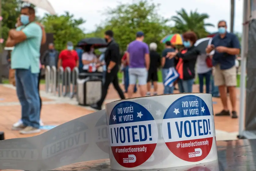 Imagen referencial de la jornada de votaci&oacute;n en Estados Unidos. EFE