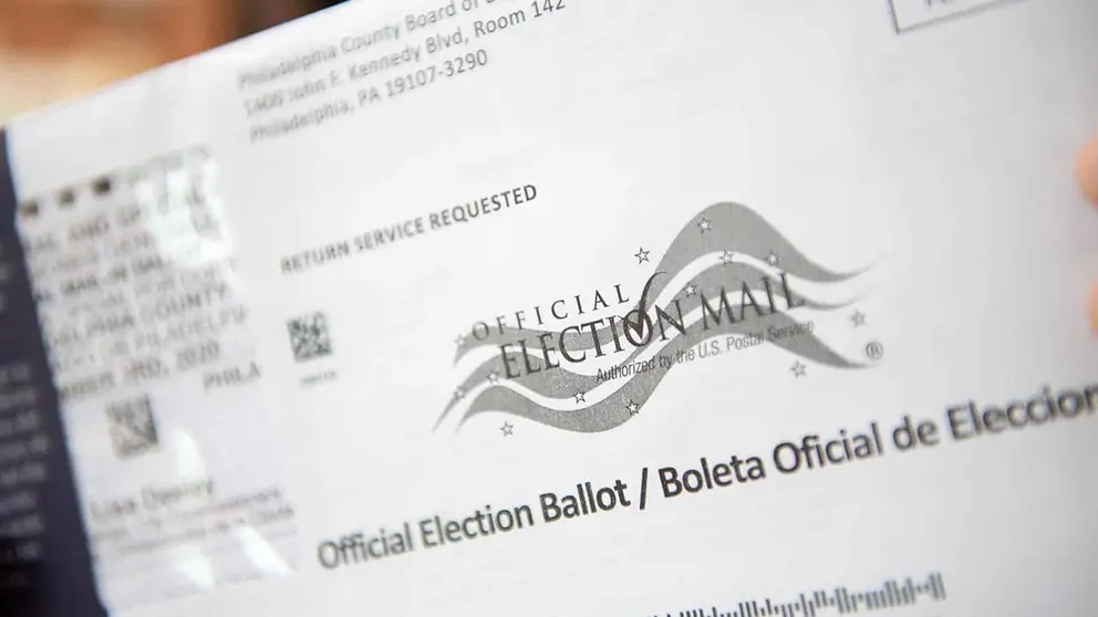 Boleta oficial de elecciones en Estados Unidos. EFE