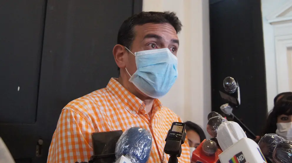 El vocero del MAS, Sebasti&aacute;n Michel, denunci&oacute; la noche del jueves que hab&iacute;a explotado un cachorro de dinamita. Peter Luna