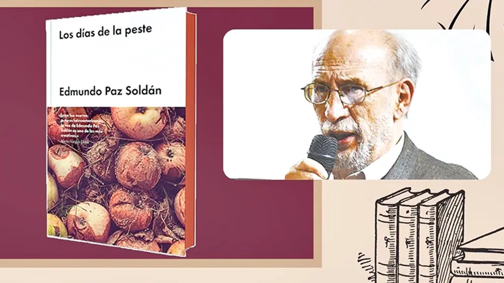 Portada de la obra de Edmundo Paz Soldán junto al licenciado y doctor en letras Luis H. Antezana.     ARCHIVO